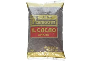 Pernigotti Cacao - 1 kg (2,2 libbre) - dal famoso produttore di cioccolato italiano, scuro, ricco, con un pizzico di vaniglia
