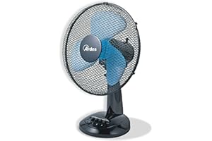 ARDES - Ventilatore da Tavolo Ardes 30 cm 3 Pale Oscillante con Inclinazione Regolabile Ventilatore Ardes 3 Velocità Silenzioso Modello Easy 30 AR5EA30