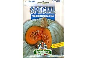 L'ORTOLANO Sementi di ortaggi ibride e selezioni speciali ad uso amatoriale in buste termosaldate (80 varietà) (ZUCCA BERETTA PIACENTINA)