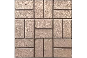 I K H E MALARKA 50 Stück - 4,5m², 3D Tapeten Paneele EPE - Schaum PVC SELBSTKLEBEND Wandpaneele Steinoptik Wasserdicht Wandverkleidung Steintapete Aufkleber 30x30cm (Beige JM-WP525)