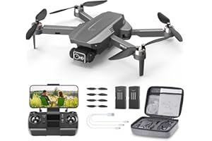 WIPKVIEY GPS Drone with Camera 4K Professional for Adults Beginners, B12 Foldable Professional RC Quadcopter with Brushless Motor, G WiFi Transmission, Optical Flow, Follow Me