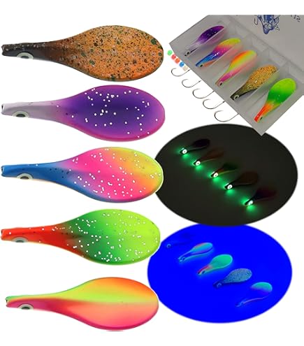 Set Esche Da Pesca Per Trota - 10 Spoon Da 4g Con Effetto UV, Per Fiume E Lago