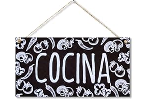 CARISPIBET Cocina Carteles Decorativos para el hogar Placas para decoración de Interiores Placa para Bar, Restaurante, Hotel 15 x 30 cm