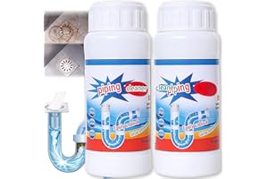 MIFARUI Powerful Sink and Drain Cleaner & Toilet Unblocker - 2 Pack Foaming Cleaner, Heavy-Duty Pipe Dredging Agent for Bathroom Sink Unblocker and All Drain Cleaning Needs