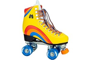Moxi Rainbow Rider Beginner Quad Roller Skates - Recreational Outdoor High Top Roller Skates in Multiple Colours for All Ages