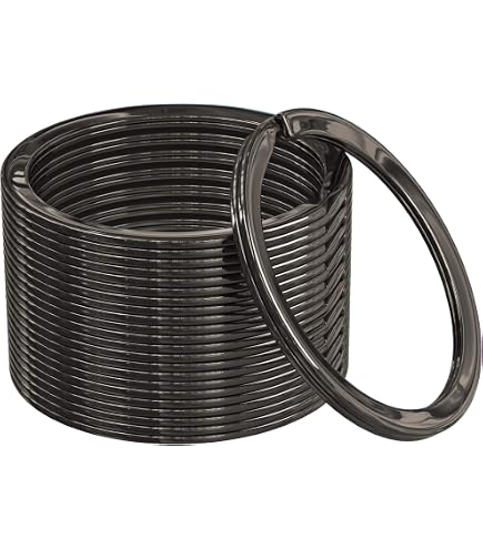 Lot De 24 Mousquetons En S Noir - Tailles 30mm, 40mm, 50mm - Alliage Zinc, Pour Sac à Dos, Camping, Randonnée
