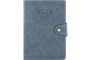 Mcdsuc Diary 2025 A5 Page A Day,12month Organiser Daily Planner from Jan 2025-Dec 2025,A5 Week to view Diary with Soft Cover,Monthly Weekly Planner (Sky Blue, A5)