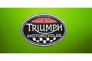 CEEBOO Toppa termoadesiva, con logo e scritta "Triumph Motorcycles"