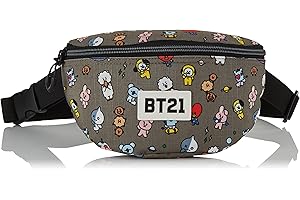 Karactermania BT21 Universtar-Marsupio Waist, Grigio, 23 x 17 cm