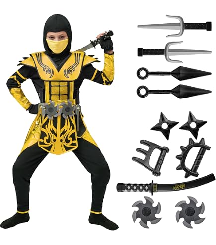 Rubies Dragon Ninja-Set Für Kinder – Mit Katana Und Messer, Verkleidungs-Accessoires