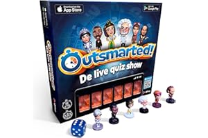 Outsmarted - Live Quiz - Remote board game in English - With over 10,000 Questions and Updates - For a Game Night with the Family - From 8 years old - Top edition
