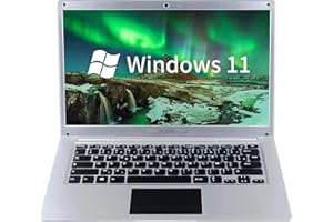 BYYBUO Azerty Clavier Français Ordinateur Portable 14.1" Full HD Processeur Intel Celeron Windows 11 PC RAM 4Go ROM 64Go SSD 128Go WiFi USB 3.0 BT 4.0 Tablette