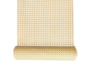 ALLINKIT Wiener Geflecht 40cm X 500cm Wiener Geflecht Meterware,Cane Webbing Rattan Roll,Kunststoff Wiener Geflecht Flechtmatten for Rattan Craftsmen,Handgemachtes PE Rattan Geflecht für DIY Möbeldekoration