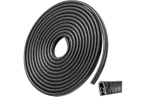 ZIGefofo Kantenschutz Autotür 5M Schwarz U-Form Gummi Kantenschutz Auto Gummidichtung Türkantenschutz Auto Zum Aufstecken Autotürkantenschutz Ohne Kleben Auto Kantenschutz Gummi für Bleche