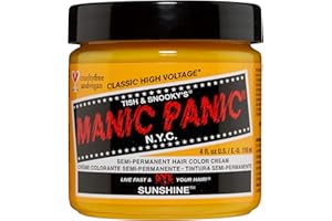 Manic Panic Sunshine Classic Creme, Vegan, Cruelty Free, Yellow Semi Permanent Hair Dye 118ml
