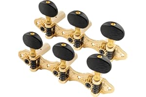 Musiclily Pro 3+3 Style Baker Guitare Tuners Mécaniques pour Guitare Classique, Doré