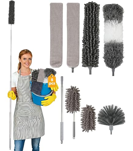 2 Spugne Magiche Damp Duster – Puliscipolvere Per Persiane, Tende, Termosifoni, Battiscopa – Intrappola Polvere E Peli, Gialle - 2