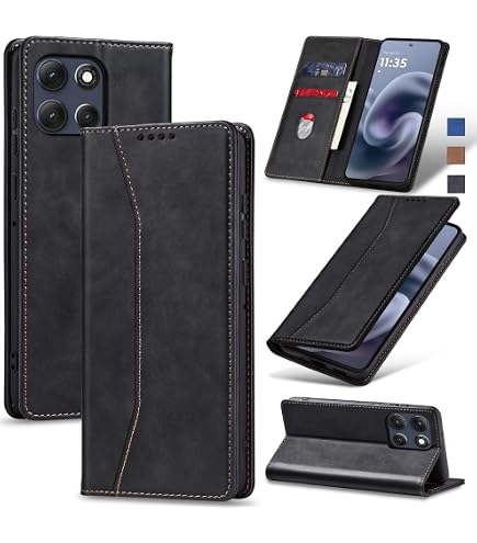 Custodia A Portafoglio Per Motorola Edge 20 Cover Vera Pelle