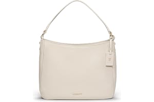 Lazarotti Bologna Damen Schultertasche aus Echt-Leder | Henkeltasche mit abnehm- & längenverstellbaren Trageriemen | Handtasche 27 cm