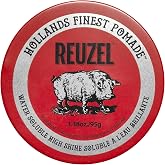Reuzel Red Pomade, orta tutuş, erkekler i&ccedil;in parlak pomad, esnek, parlak bir g&ouml;r&uuml;n&uuml;m i&ccedil;in suda &ccedil;&ouml;z&uuml;n&uuml;r pomad, 95 g (3,38 oz) 