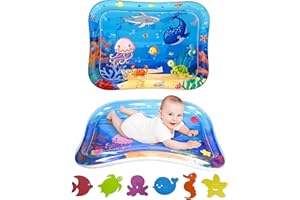 ZITFRI Alfombra de Agua para Bebés XXL (95x76 cm) - Sin BPA, Alfombra Inflable para bebés de 3 a 12 Meses recién Nacidos, Tummy Time Mat Sensorial para Bebés y Recién Nacidos Juguetes para 3 a 24 Meses