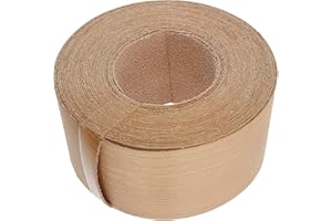 WoodPress® 50mm Real Cherry Wood Iron-On Edging – 7.5m Roll – Pre-Glued Wood Veneer Tape for Easy DIY Application – Will Cover the Edge of a Standard MDF Panel