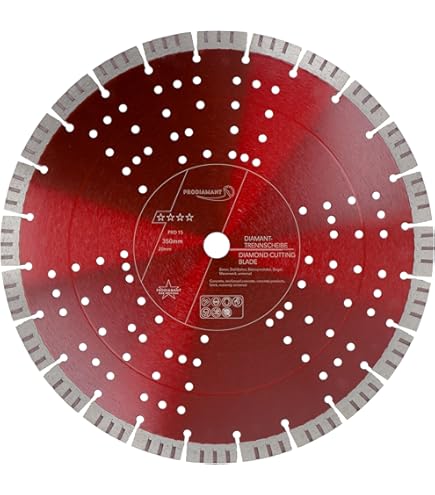 Werkmax Laser Roxx Lot de 3 disques diamantés 350 x 25,4 mm pour béton