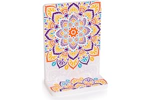 IL CALENDARIO POSITIVO Supporto per Calendario Giornaliero da Tavolo con Fogli a Strappo | MANDALA | Compatibile con altri Ricambi di Calendari a Blocco Formato A6 | Dimensioni cm 12x17x6