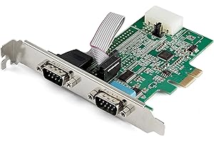 ‎STARTECH.COM StarTech.com PCI Express serielle Schnittstellenkarte (2 port, RS232, 16950 UART, 256-Byte-FIFO-Cache, Windows and Linux)