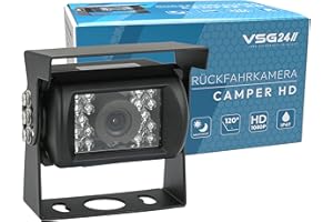 VSG 720P-HD Videocamera per retrovisione/Risoluzione High Definition/montaggio flessibile/Visione notturna / 120° e IP67 / 12 Volt/Visione notturna/omologazione elettronica/Serie Premium