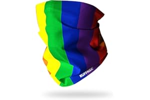 Ruffnek RAINBOW DESIGN SCARF Multifunctional Headwear Neck warmer Snood Tube Scarf - for men, women & children