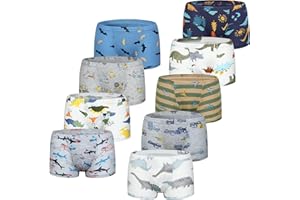 Adorel Jungen Boxershorts Baumwolle Unterhosen 9er-Pack