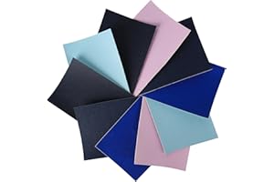 Surriba Lederpatches Selbstklebend, Kunstleder Flicken Reparaturset für Leder Ledersitz Motorrad Sofa Stühle DIY-Basteleien Lederband Blau und Violett Art