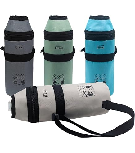 Housse Isotherme Pour Bouteille – Pochette Bandoulière Réglable, Néoprène, Protection Chocs, Pour Sport, Rando, Voyage