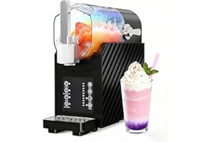 REBONIQUE 2,5L Slush Maschine, 3-in-1 Slushie Maschine für zu Hause, 3 voreingestellte Programme für Slushie, Cocktail, Milchshake, Frappé, Margaritas, Kein Eis erforderlich, Automatische Reinigung