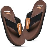 Duosoft Women's Flip Flops, Olive Green & Black, Anti-Skid Rubber Sole, Arch Support, Super Soft, Shock Absorption: 