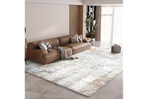 Vamcheer Alfombra Salón Esponja Espesa - Área Abstracta Moderna Grande y Lavable, Habitación Dormitorio Antideslizante, Suave Cachemira Decoración de Interiores 160x230