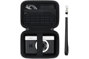 Supmay Custodia da viaggio per KODAK Pixpro C1 - Cámara Digital ultracompacta, Punta e spara supporto di archiviazione portatile per fotocamera digitale con borsa in rete per cavo di ricarica, Nero