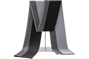 Lallier Herren Schal aus Merinowolle, lange Winterkrawatte mit Geschenkbox