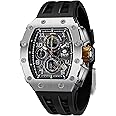 TSAR BOMBA Men's Analog Quartz Watch with Silicone Strap TB-8204SGLZHX