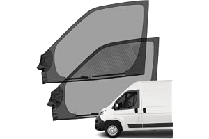 Insektsgaller ersättning för Fiat Ducato/Peugeot Boxer/Citroen Relay 2006–2025, magnetiskt insektsnät för sidofönster (par)