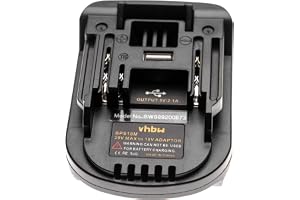 Vhbw Batteriadapter kompatibel med Black & Decker elverktyg/batteri - adapter för 20 V Li-Ion batterier till 18 V batterier k