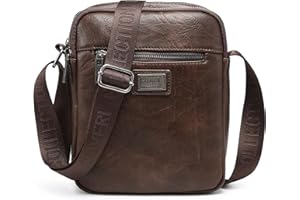 COVERI COLLECTION Borsello Uomo in Pelle Sintetica, Doppio Scomparto, Dimensioni 24x18x8 cm, Tracolla Personalizzata, ART.CC 5070-4