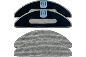 NIYATA 4 panni di ricambio per iRobot Roomba Combo i5, i5+, j5, j5+, j5+, riutilizzabili, lavabili, riutilizzabili, in microfibra