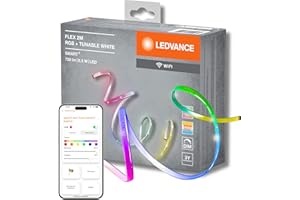 ‎LEDVANCE LEDVANCE LED Smartes LED Lichtband mit WiFi Technologie für Innen, 2 Meter Länge, Lichtfarbe änderbar (2700-6500K), RGB Farben änderbar, Schutzart IP20, SMART+ FLEX MULTICOLOR