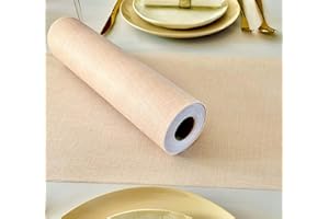 NATUARTE, Runner da Tavola Rosa Chiaro, Rotolo in Tessuto non Tessuto, da 25 m x 30 cm, Decorazione Tavola, Stoffa Decorazione Matrimonio, Battesimi, Comunioni, Compleanni, Rosa