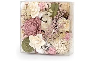 ANDALUCA Maison Box Fragrance Potpourri Decorative Vase & Bowl Filler Home Décor (Pink Jasmine)