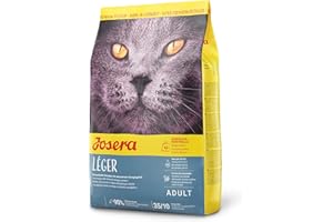 JOSERA Léger (1 x 2 kg) | karma dla kotów z niewielk? ilo?ci? t?uszczu | dla osób z nadwag? lub sterylizowanych | Super sucha karma dla doros?ych kotów | 1 opakowanie