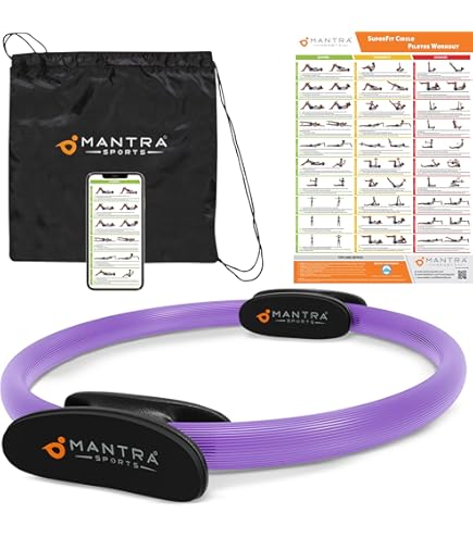 XEERUN Pilates Ring Set - Essentials Kit Für Frauen Mit Rutschfesten XEERUN Pilates Ring Set - Essentials Kit Für Frauen Mit Rutschfesten