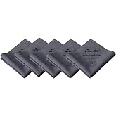 Vileda Professional, PurMicro Active Microfibre Cloth, Grey, 5 Units, Purple, 38 x 35 cm